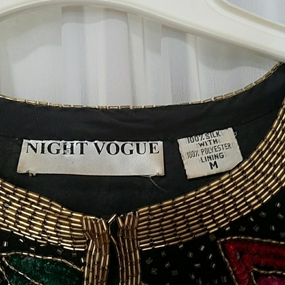 Silk multi sequin beaded crop jacket - Picture 3 of 3